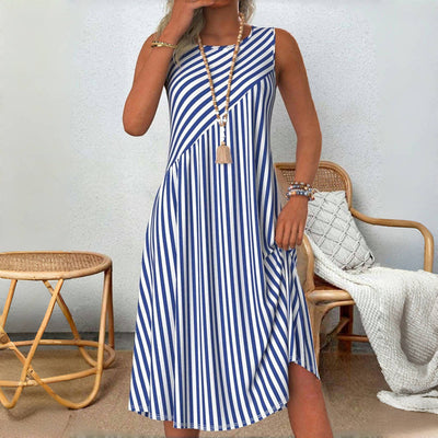 Heidi | Sleeveless Striped Summer Dress