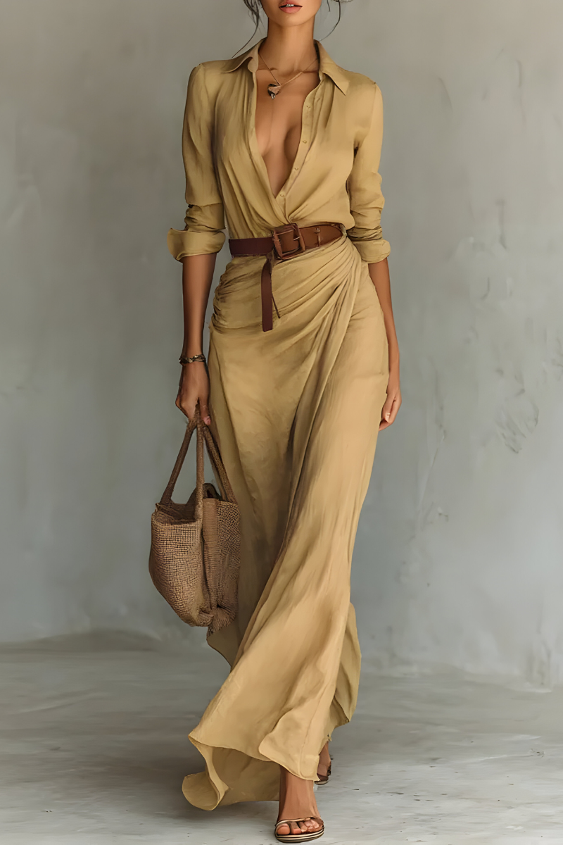 Julie™ | Wrap Dress with Waist Belt