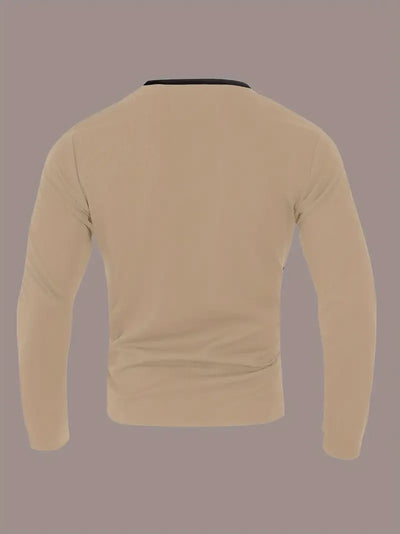 Kyran - Waffle Long Sleeve Henley Shirt