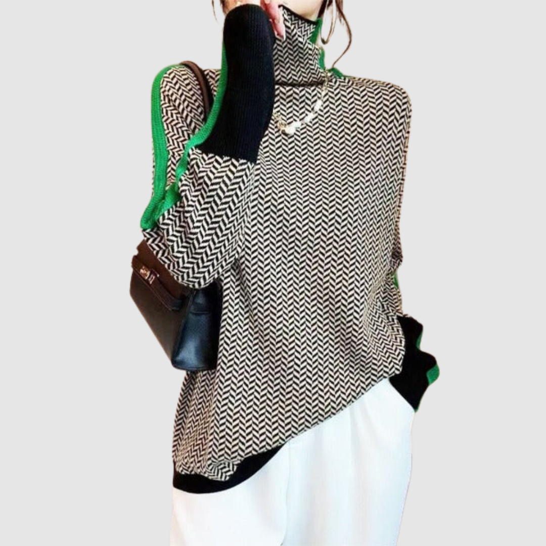 Elizabeth - Sweater with High Collar