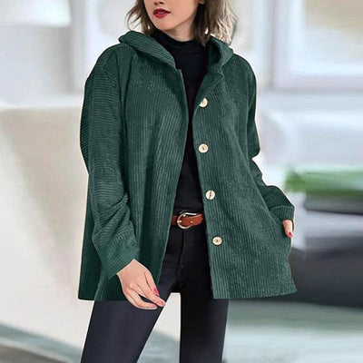 Casual Velvet Hooded Jacket for Autumn