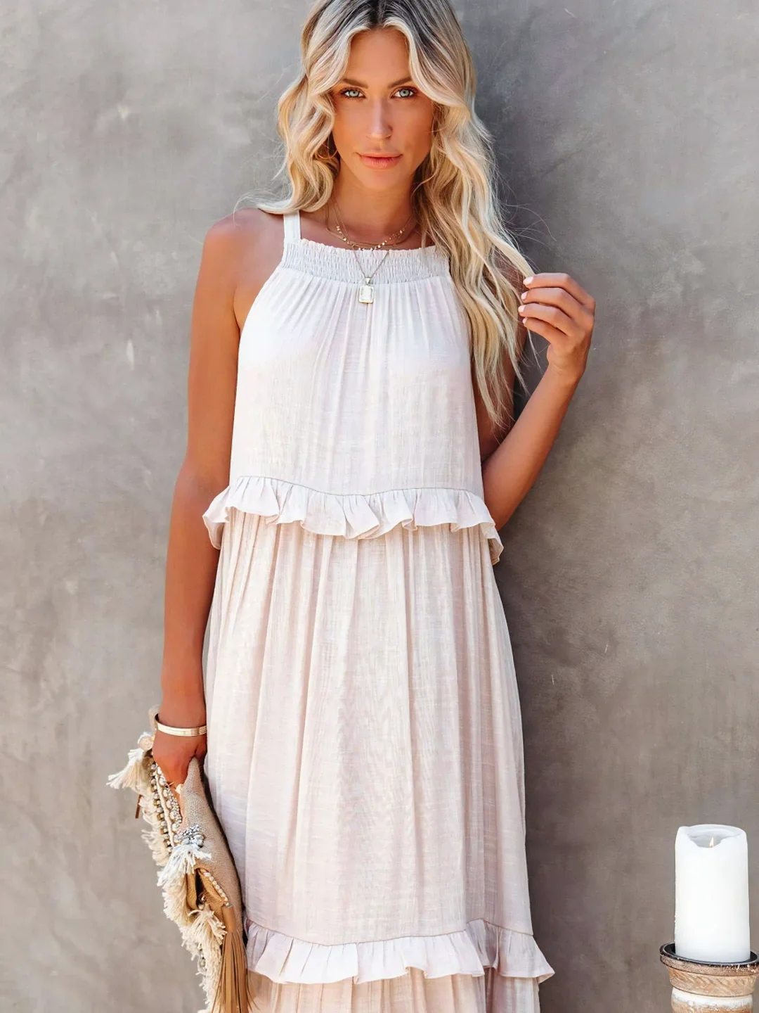 Elsie - Ruffle Maxi Dress