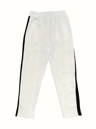 Jonass - Knitted Wide-Leg Trousers with Side Buttons