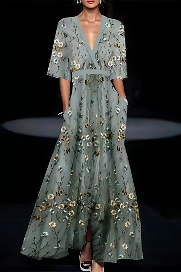 Isabella | Timeless Elegance Floral Dress