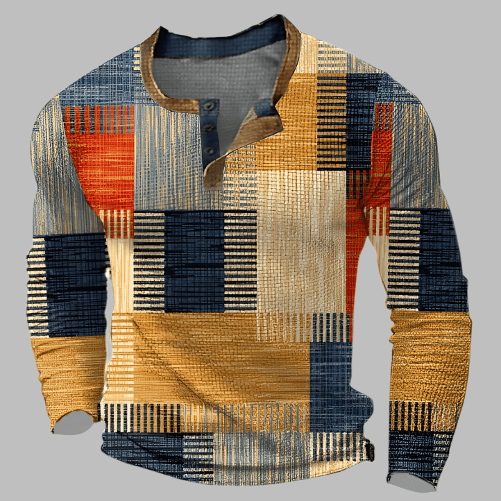 Antoine Colorblock Henley Shirt
