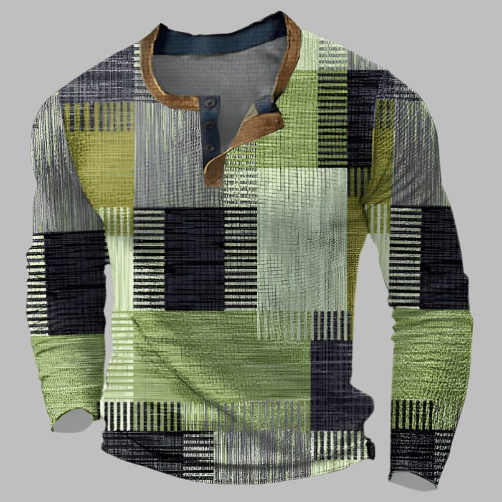 Antoine Colorblock Henley Shirt