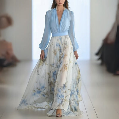 Dolores | Elegant Floral Maxi Dress