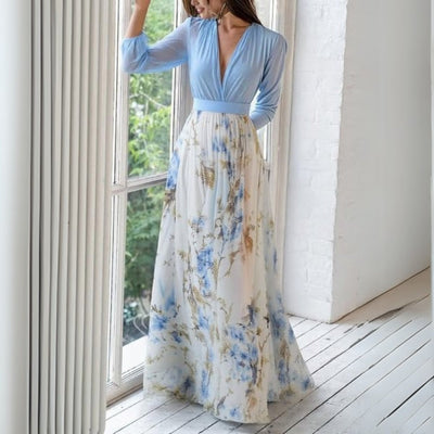 Dolores | Elegant Floral Maxi Dress