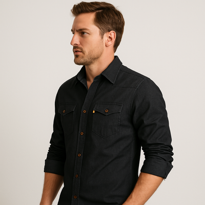 JIM - COTTON DENIM SHIRT