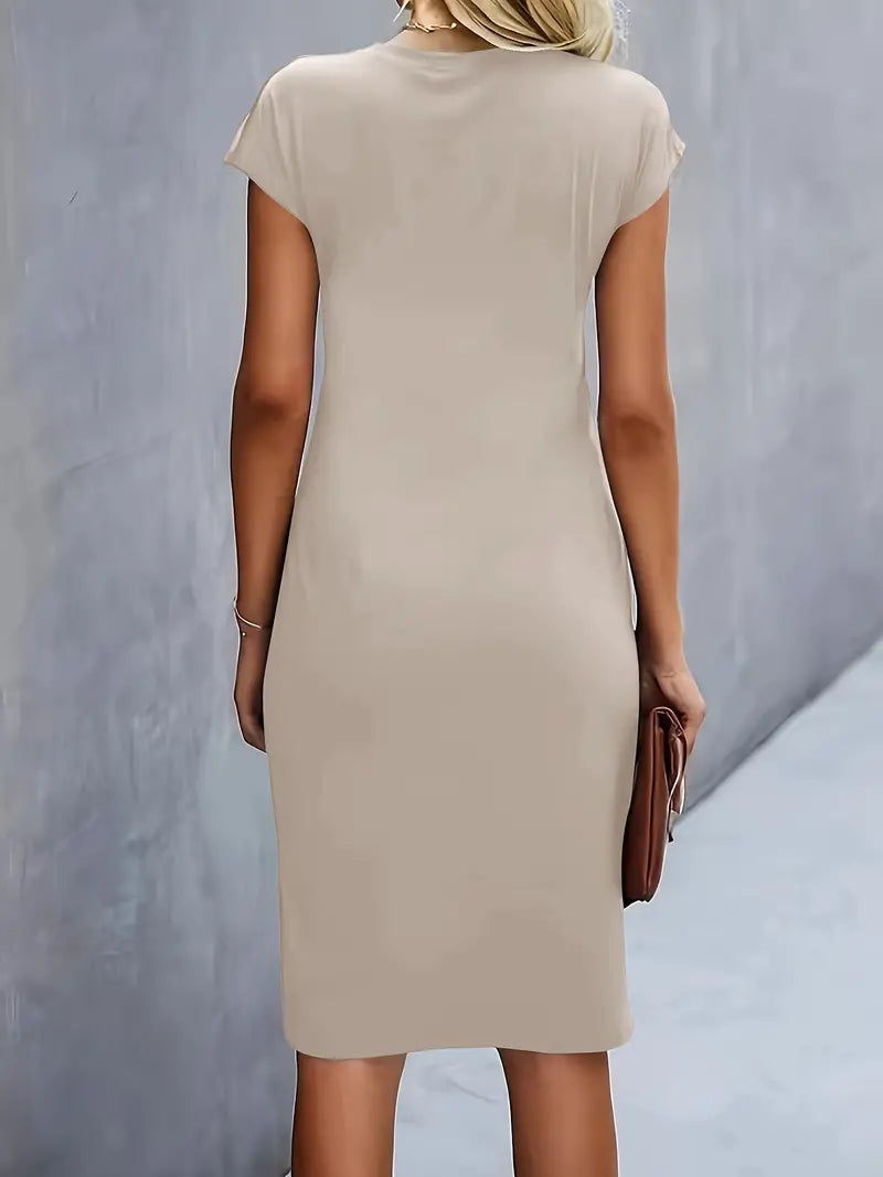 Adelina | Stylish Round Neck Dress