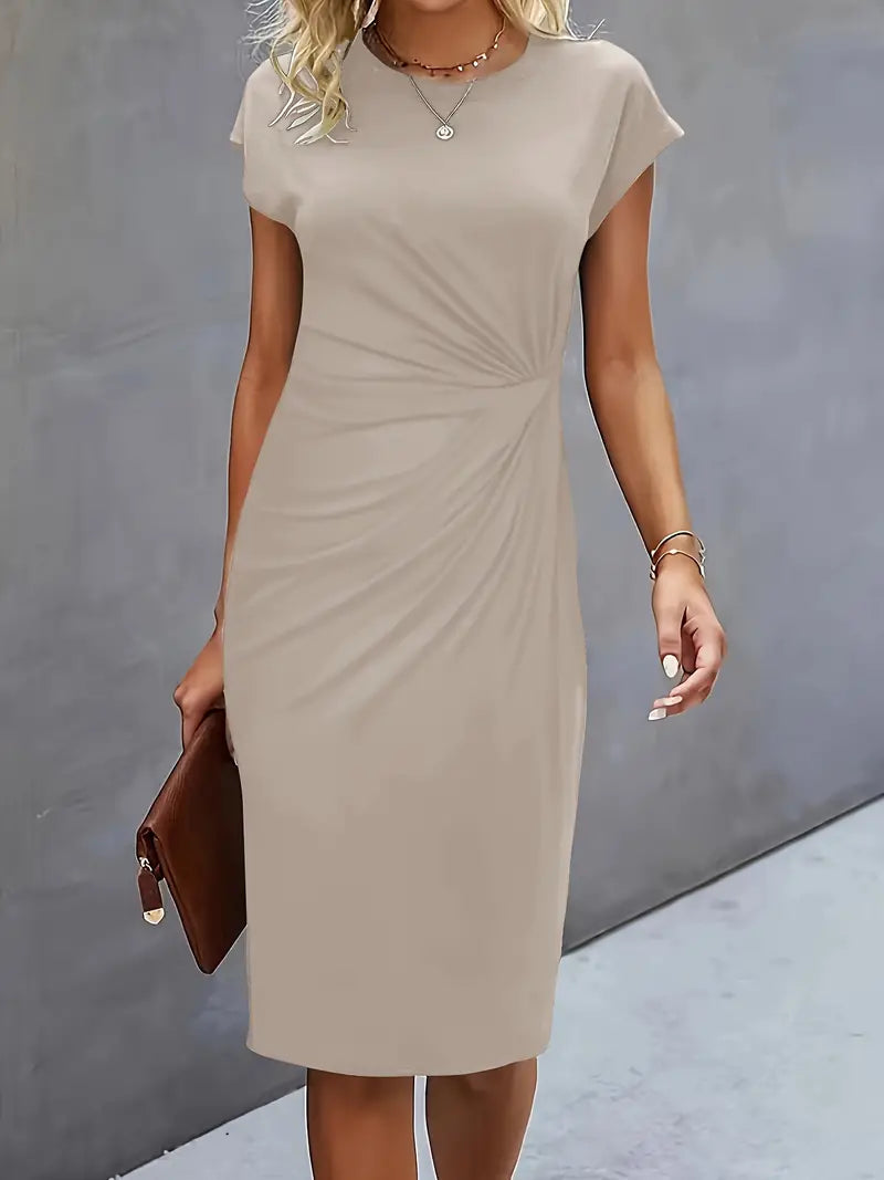 Adelina | Stylish Round Neck Dress