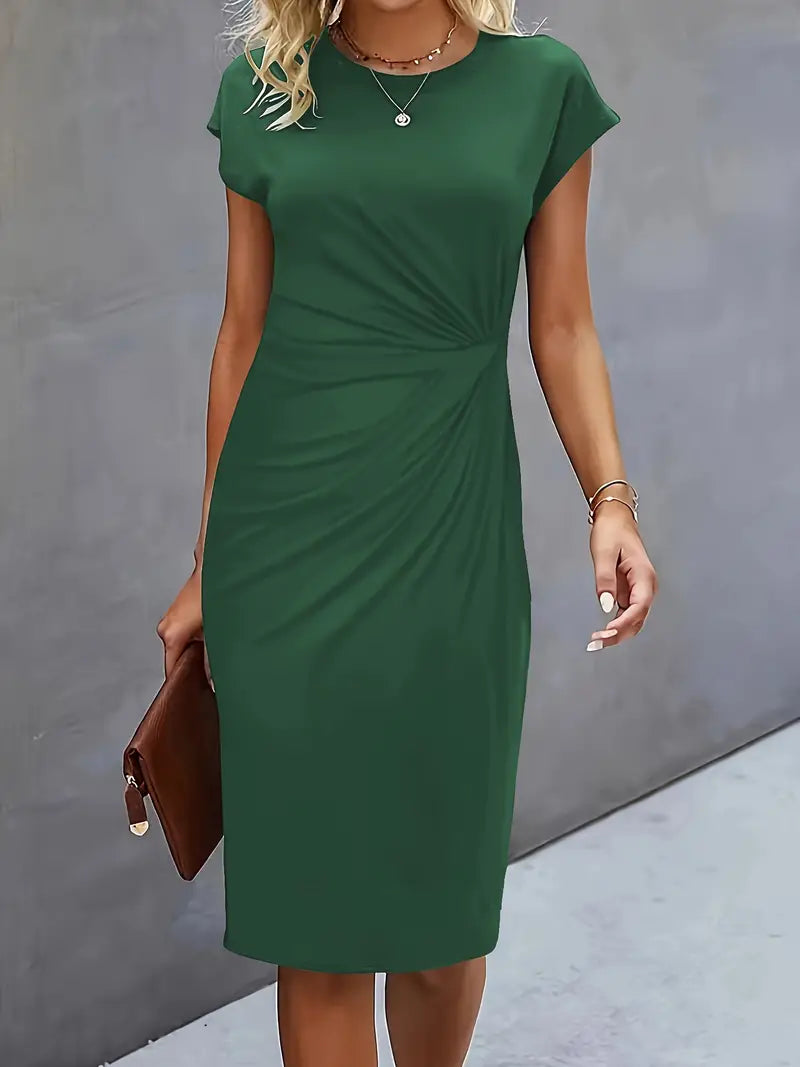 Adelina | Stylish Round Neck Dress