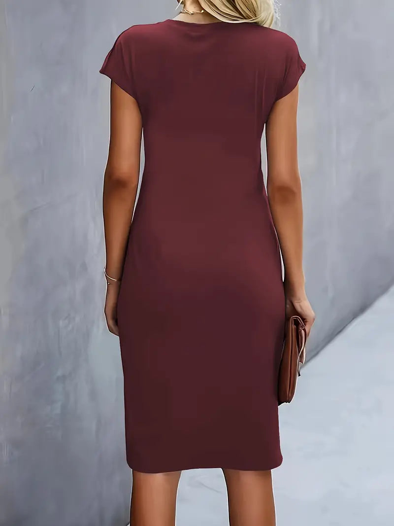 Adelina | Stylish Round Neck Dress