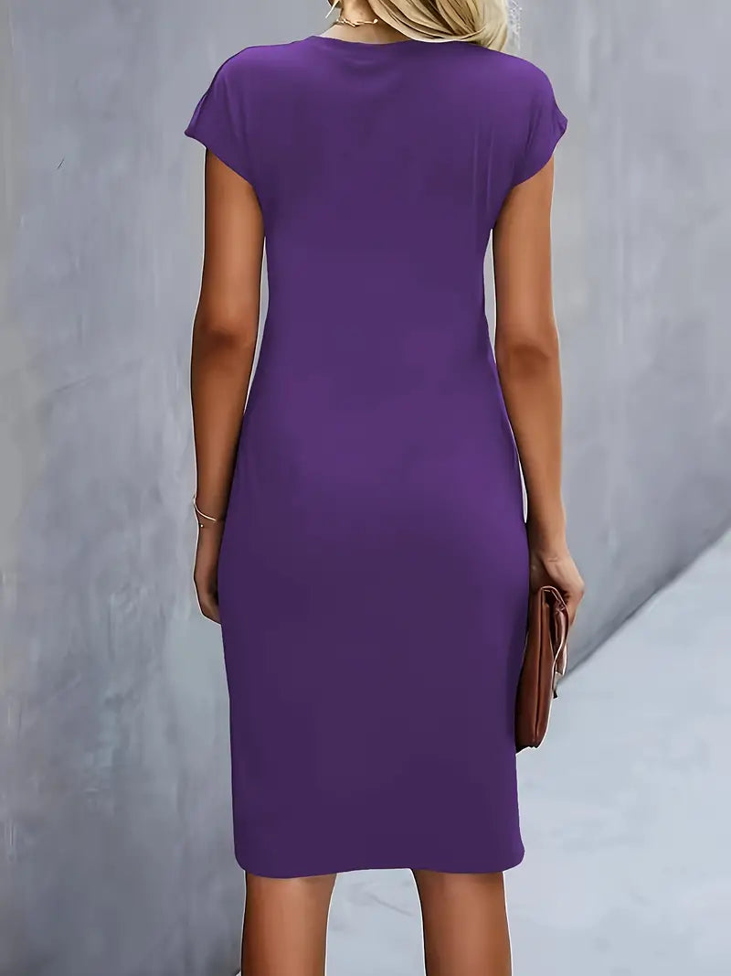 Adelina | Stylish Round Neck Dress
