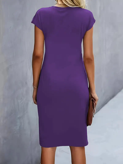 Adelina | Stylish Round Neck Dress