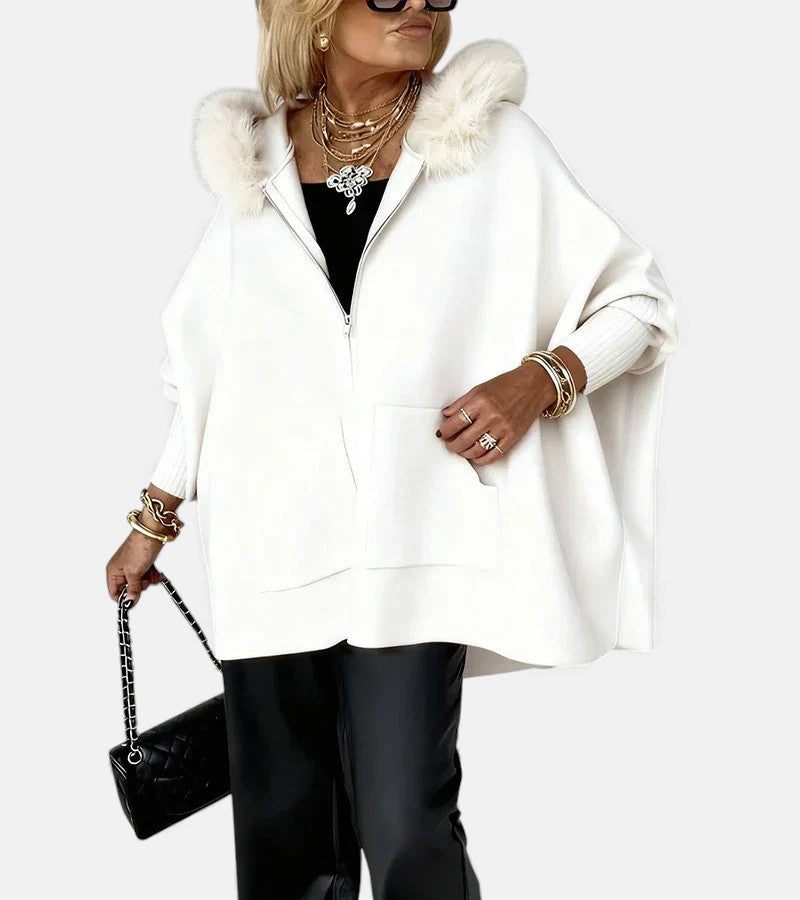 ARABELLE™ | Casual Hooded Coat with Fur Collar