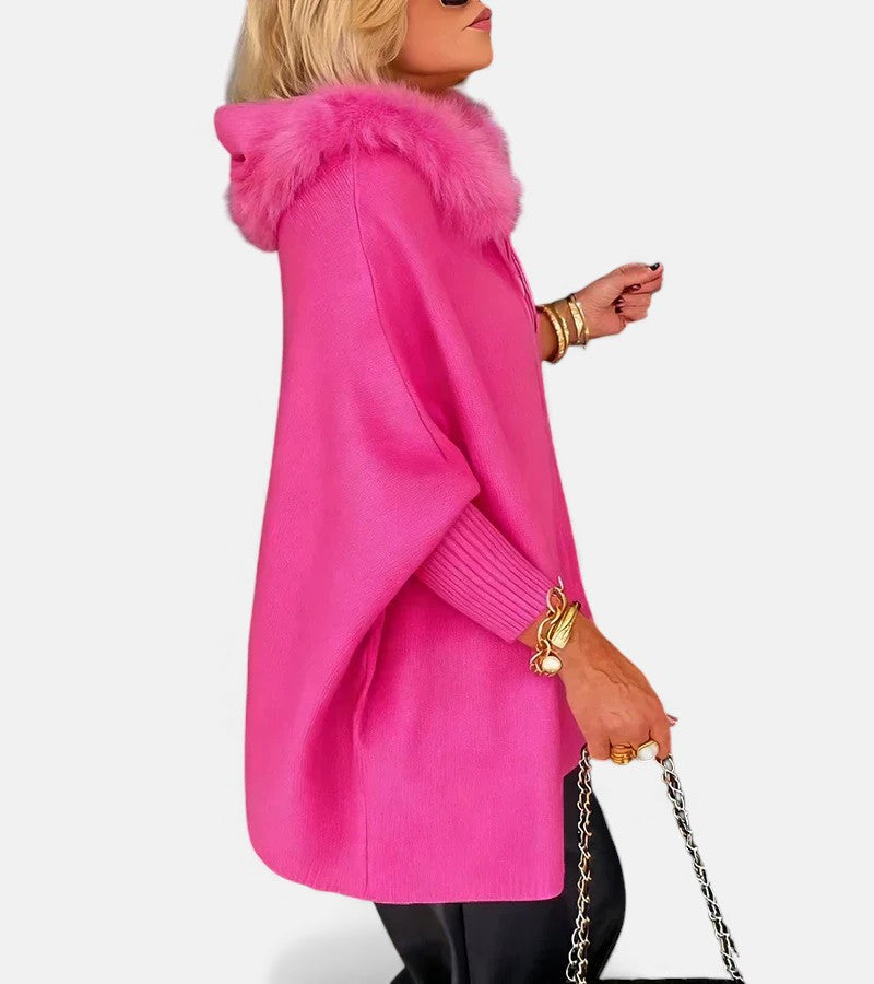 ARABELLE™ | Casual Hooded Coat with Fur Collar