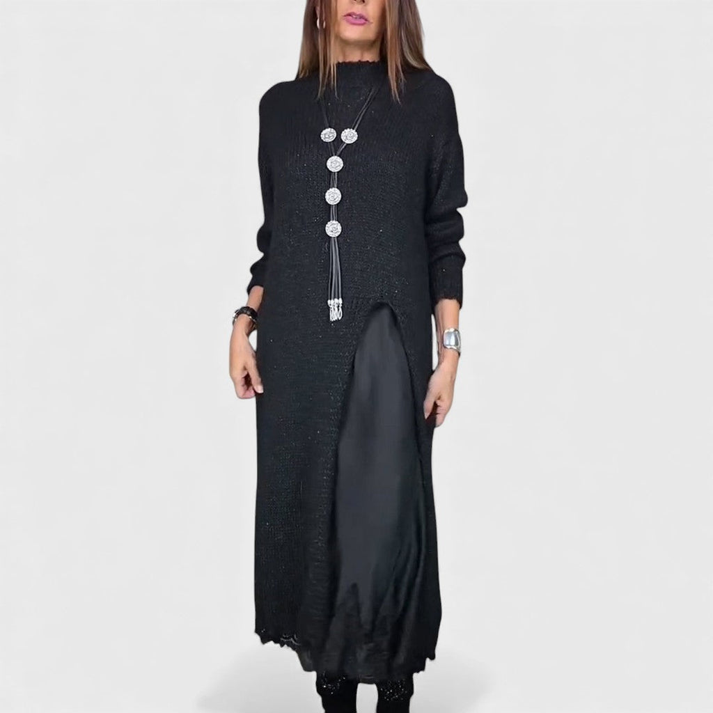 Abalyn - Stylish Casual Midi Dress