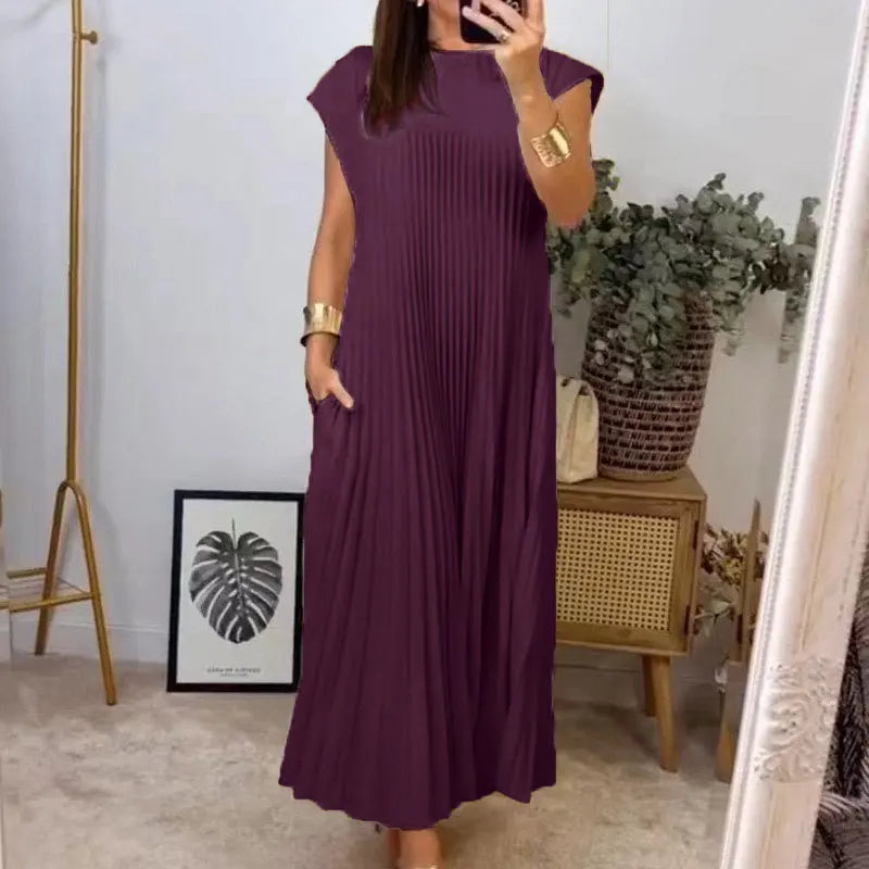 Tamara | Elegant Pleated Maxi Dress