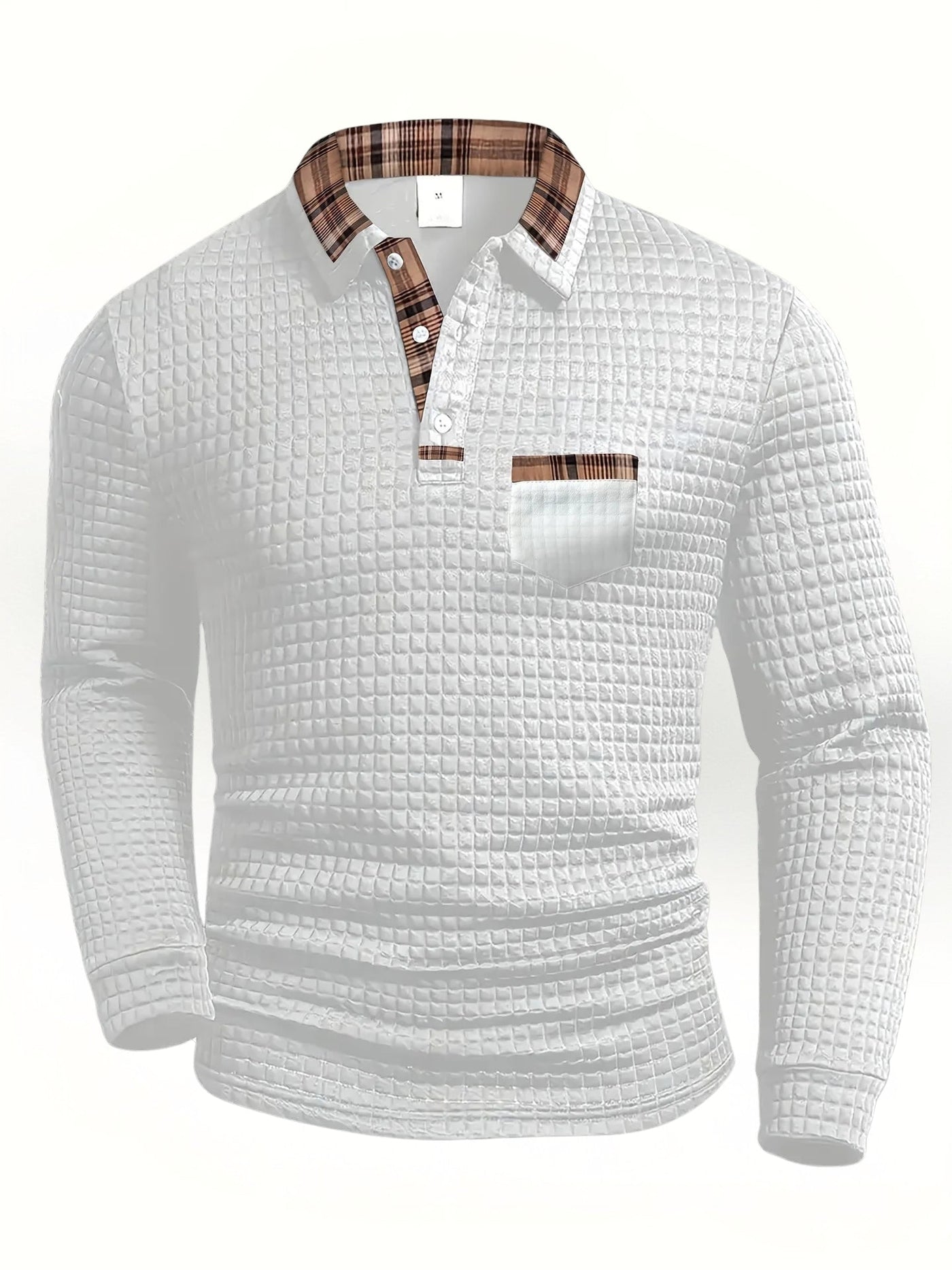 Dvarko - Casual Polo Shirt With Check Pattern