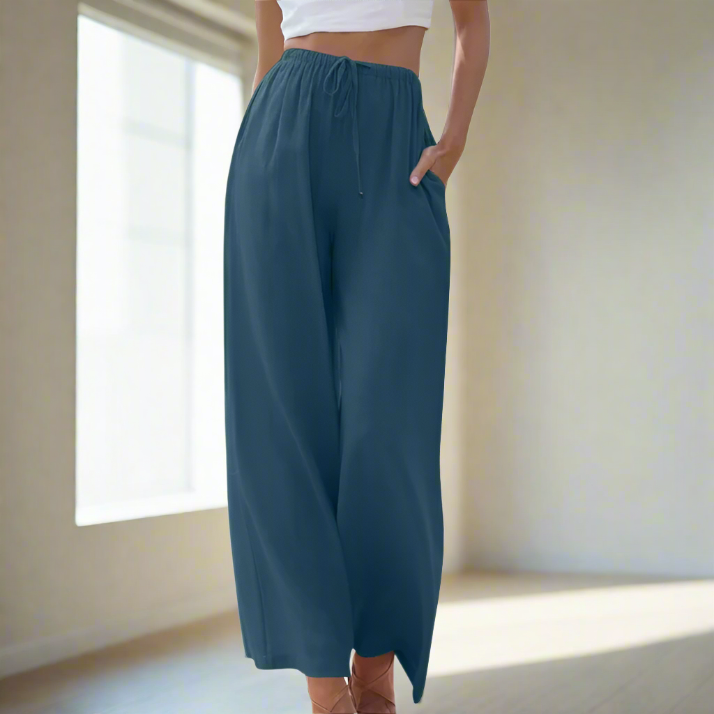 Zoe™ - Elegant Cotton Trousers
