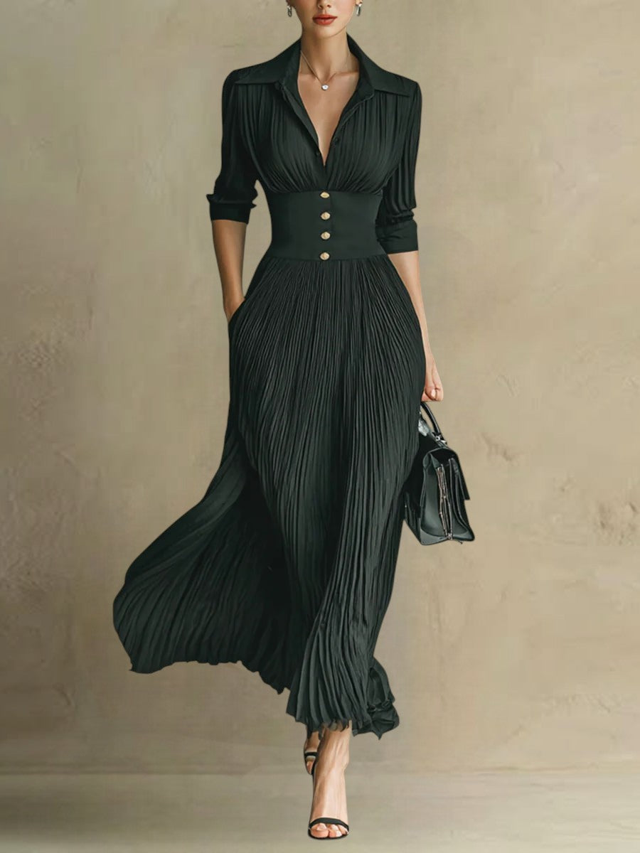 Maéline - Chic Fitted Waist Dress