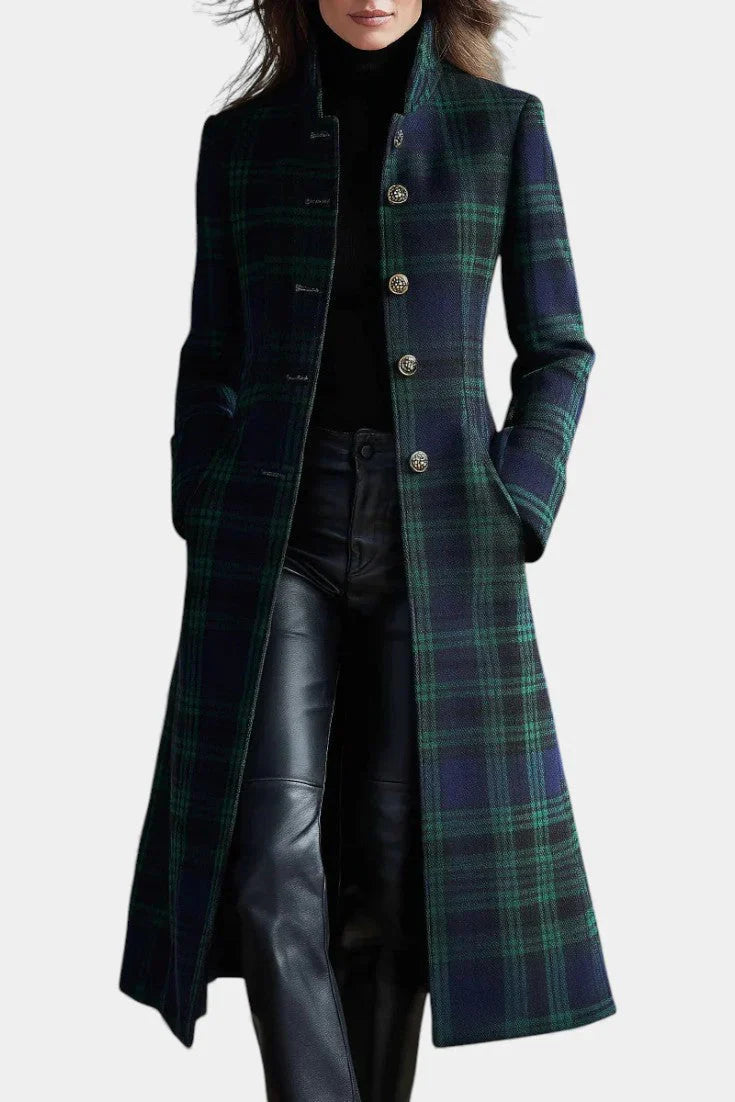 Rebecca - Timeless Plaid Elegant Coat