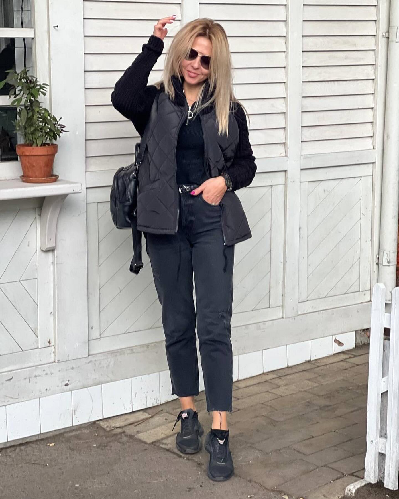 Nora - Patchwork Knitted Jacket for Women