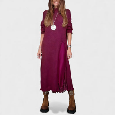 Abalyn - Stylish Casual Midi Dress